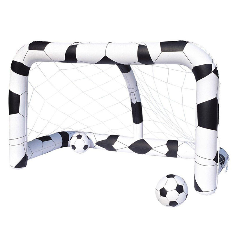 OEM ODM هدف كرة قدم قابلة للنفخ مع ألعاب الكرة الفخارية ، لعبة رياضية مائية في الصيف